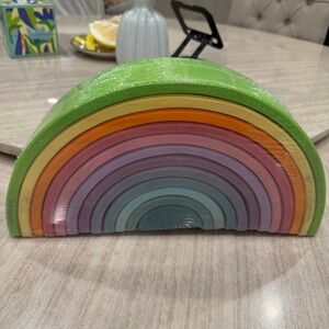 Colorful Wooden Rainbow Stacker